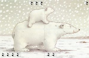Het kleine ijsbeer kwartet kaarten